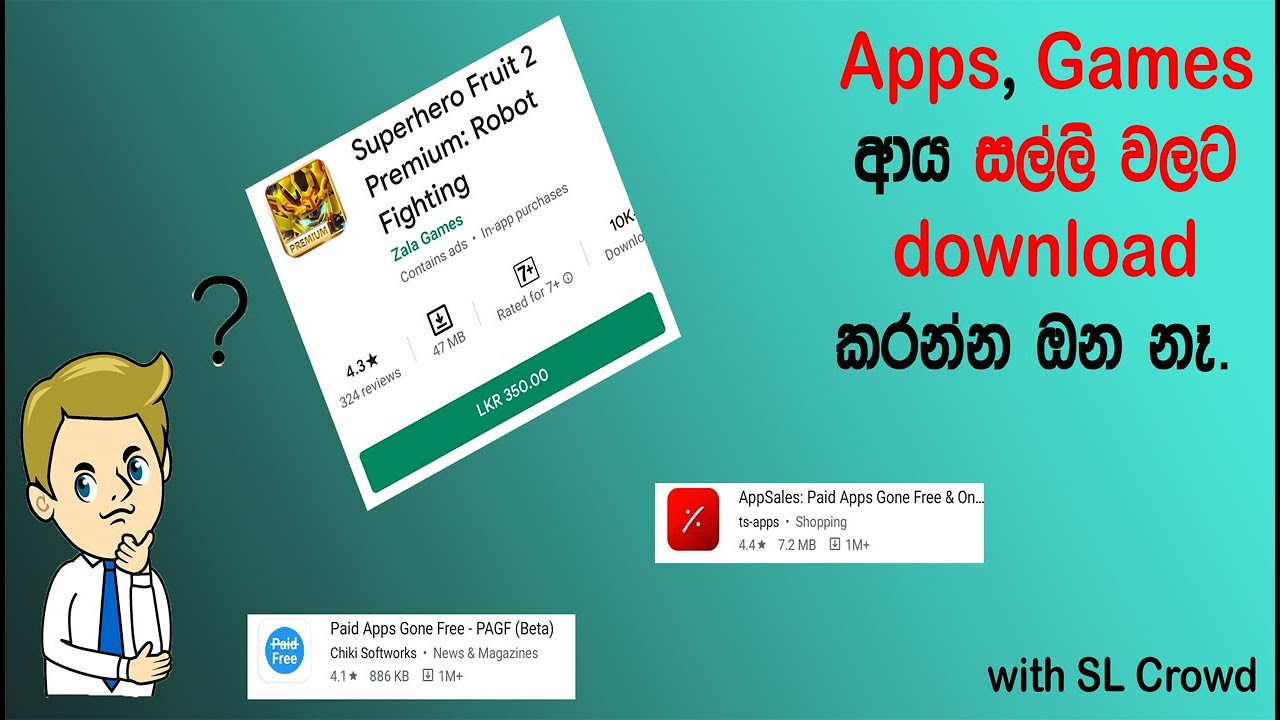 How to download paid apps or games in free (සිංහලින්) - YouTube