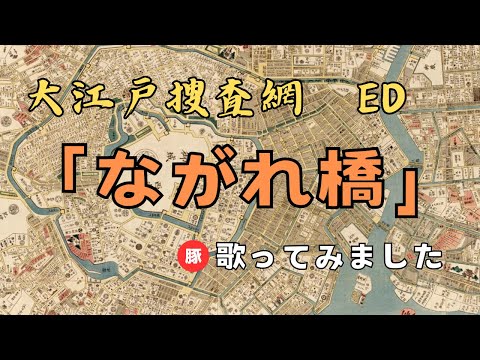 ながれ橋 【歌ってみた】若子内悦郎｜歌詞字幕入り｜大江戸捜査網ED｜里見浩太朗｜nagarebashi cover
