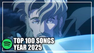 My Top 100 Songs of 2025 (Spotify)