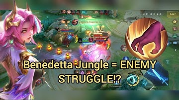 Benedetta Jungle Is Actually Viable‼️ Benedetta Core Gameplay‼️#benedetta #mobilelegends #gameplay 