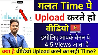 45 Views आता है ग़लत Time पे डालते हो वीडिओ | What is the Best Time to Upload Video on YouTube?