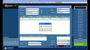 Purchase Return- OpenMiracle - The Free open source accounting software