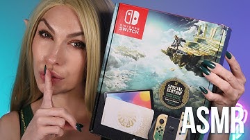 ♡ LEGEND OF ZELDA OLED UNBOXING ♡ ASMR | Tapping, Scratching and Visual ASMR |