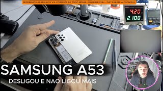 SAMSUNG A53 NÃO LIGA REPARO COMPLETO - SOLDA FRIA PMIC OU CPU?