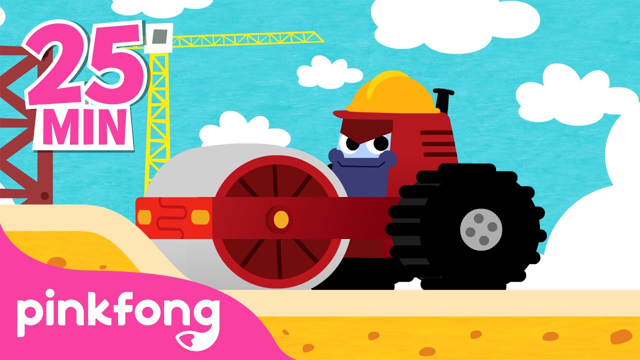 Der Beste Auto-lieder mix | Monster Trucks und dinosaurier | Pinkfong! Baby Hai Kinderlieder