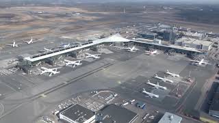 Finnair planes grounded in helsinki airport during the corona outbreak - 2020