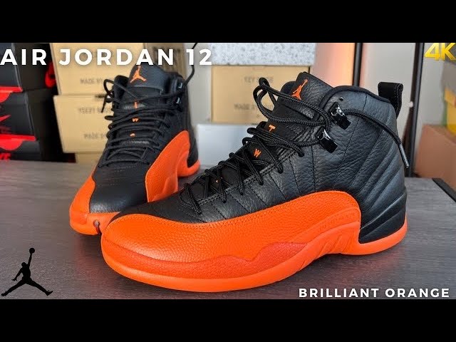 womens jordan 12 brilliant orange on feet｜TikTok Search