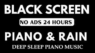 Black Screen 24 hours NO ADS Sleep Music, Soft Piano Music & Rain Sounds, Relax, Rest screenshot 2