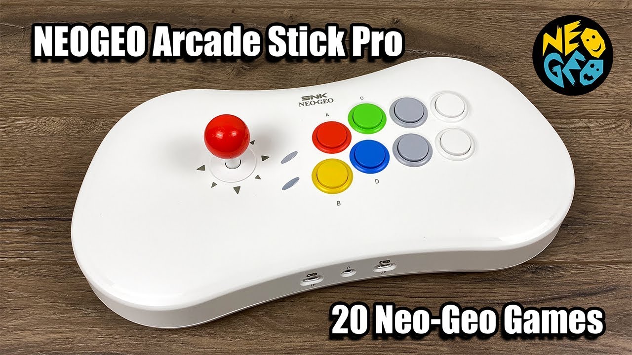 NEOGEO Arcade Stick Pro With 20 Preloaded Games - First Look,Test