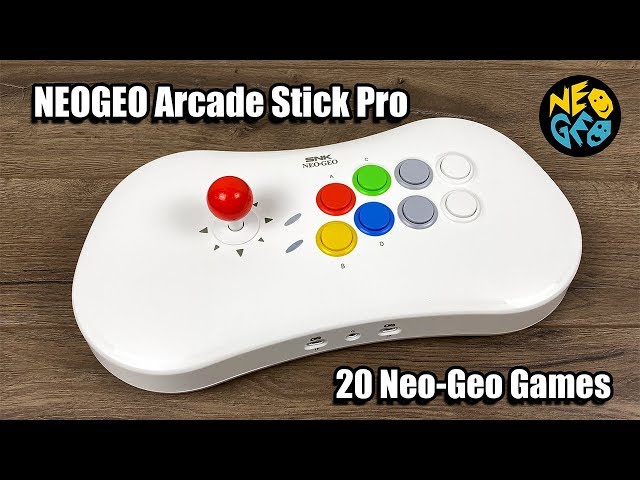 NEOGEO Arcade Stick Pro With 20 Preloaded Games - First Look 