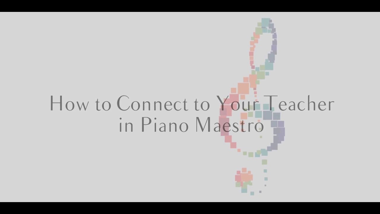 How to Connect to Your Teacher in Piano Maestro - In this video tutorial you will learn how to connect to your teacher in Piano Maestro, and the multiple benefits of doing so.
