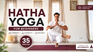 Hatha Yoga for Beginners (35 Minutes) | Daily Yoga Practice at Home#HathaYoga #YogaForBeginner #Yoga