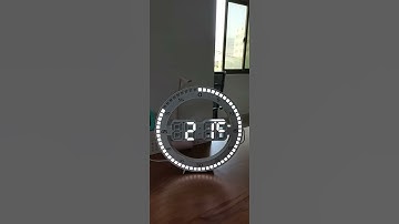 3d Led Wall Clock Digital Timer Nightlight Watch Alarm Clock For Warehouse Office Home Living Room