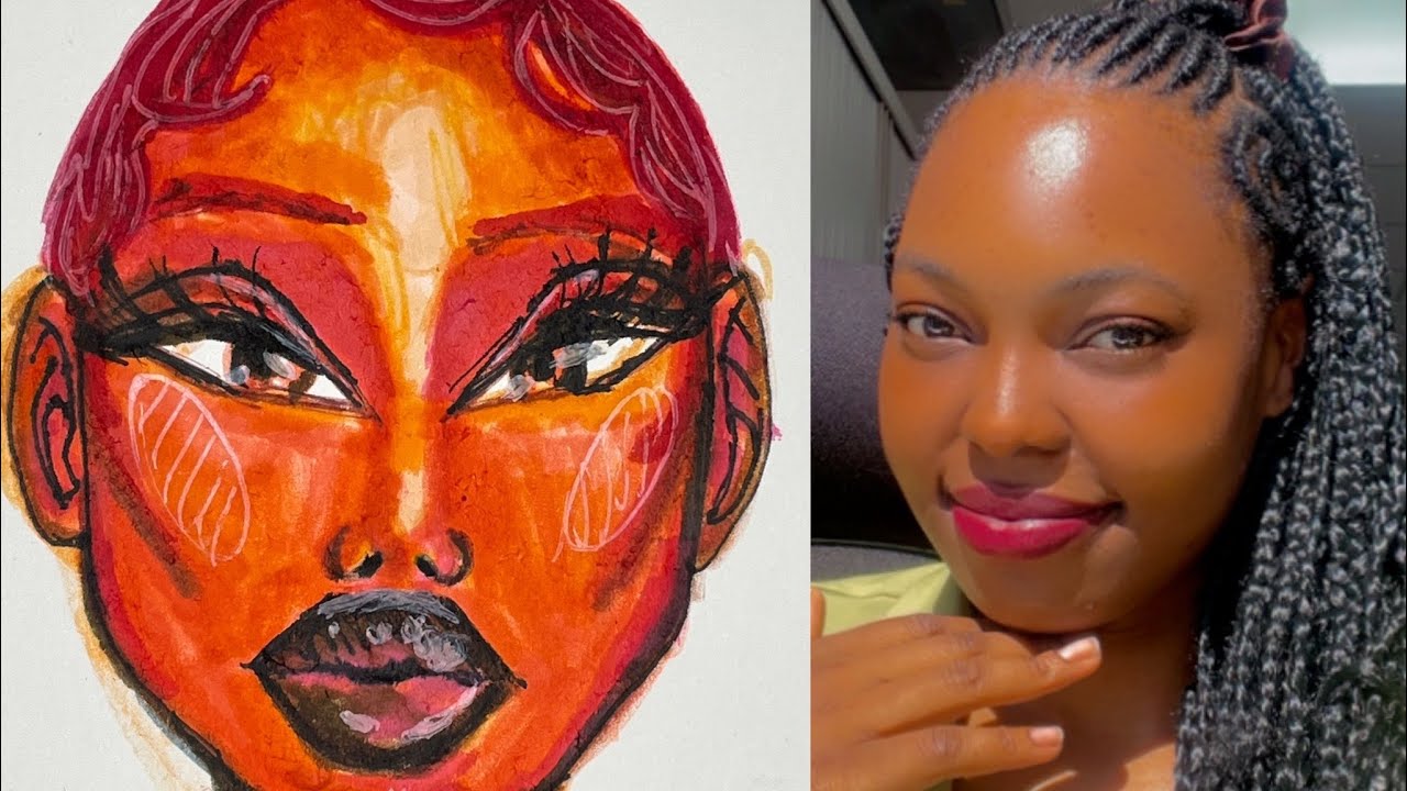 How to draw tutorial Using coloured pens 