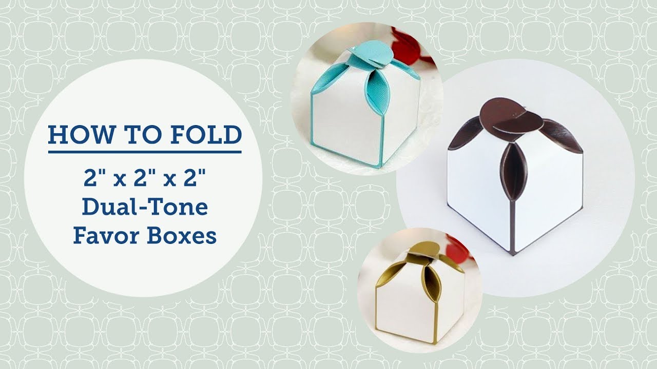 How To: Fold Dual-Tone Favor Boxes | BalsaCircle.com