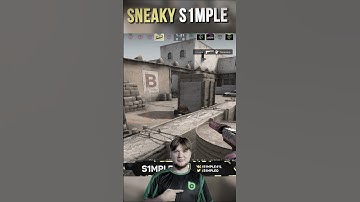S1MPLE 900IQ SAVES THE ROUND IN 1V4 CLUTCH 🧠👌 #cs #cs2 #кс
