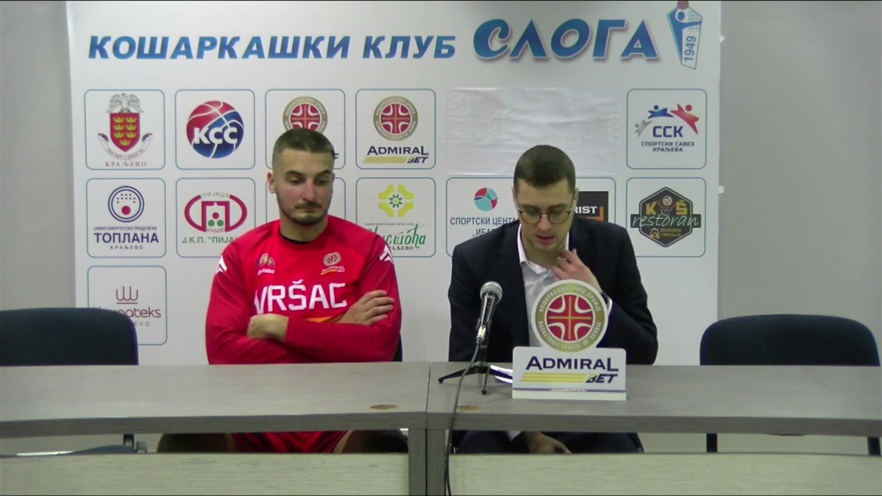 KK Sloga   KK Vrsac press konferencija 4.kolo KLS 2023
