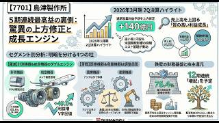 【7701】島津製作所、5期連続で売上高最高更新の真相を徹底解剖