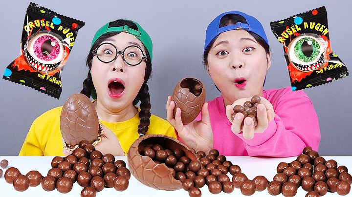 Kẹo dẻo nhãn cầu sô cô la trứng Mukbang DONA