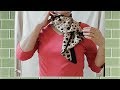 ♥enjoy 5 arrangements with 1 way to tie a scarf 【スカーフの巻き方】１つの結び方で５アレンジ！