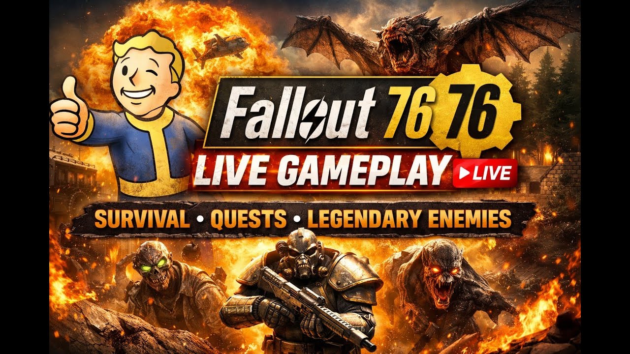 🔥 Busting ghouls in Fallout 76| Surviving Appalachia, Legendary Loot & Chaos!