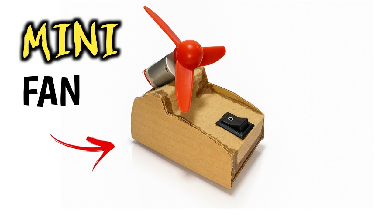 Shell Carton Fan I Made a Fully Working Fan from Just Cardboard | DIY Cardboard Electric ...