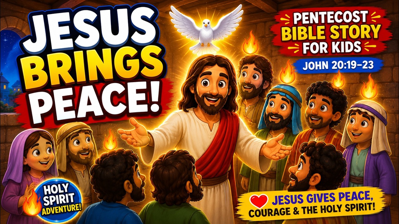 Jesus Brings Peace! | Pentecost Bible Story for Kids | Holy Spirit ...
