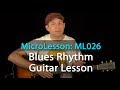 Blues Rhythm Guitar Lesson - Learn a fun variation on the typical 12 bar blues shuffle. ML026