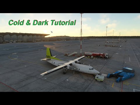 MSFS2020 Fokker F27 Cold and Dark to Takeoff tutorial