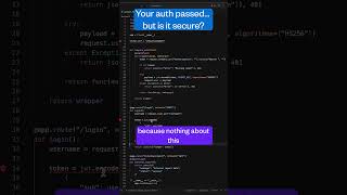 Your auth passed… but is it secure?