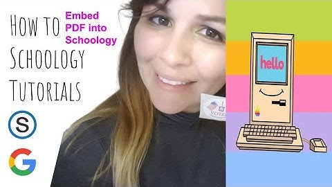 || How to Embed a PDF into Schoology! ||