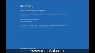 Reparer erreur boot\bcd sur Windows 8 ou Windows 10