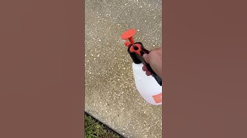 Rust stain removal from sprinklers with amazing results! #pressurecleaning #satisfying #diy