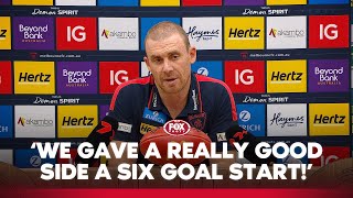 Goodwin Speaks On Epic Comeback That Fell Short Melbourne Press Conference Fox Footy