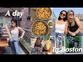 spend a day with me in Boston! | hidden alley, pasta, and a weird sea creature?