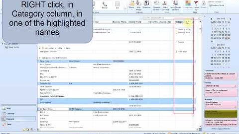 How to Send e-mail to Contacts Category Group (Outlook 2010) - by Turner Time Management