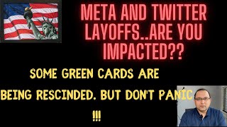 Meta and Twitter layoffs - Are you impacted being on H1b? Watch this**