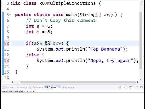 07 - Java Multiple Conditions - YouTube