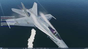 DCS: F/A-18C guns kill vs. F-15C