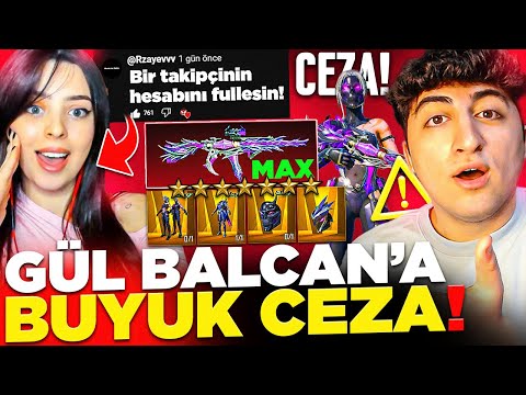 GÜL BALCAN'A BÜYÜK CEZA😲 TAKİPÇİME UC YÜKLETTİRDİM❗ YENİ M4'Ü MAXLAYIP HESABINI FULLEDİ❗ PUBG Mobile