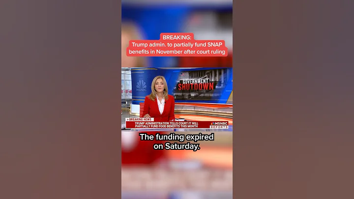 BREAKING: Trump admin. to partially fund SNAP benefits in November after court ruling