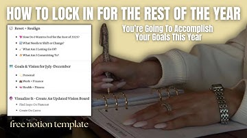 Your Mid Year Reset Guide : In Depth Reflecting, Replanning, and Vision Boarding