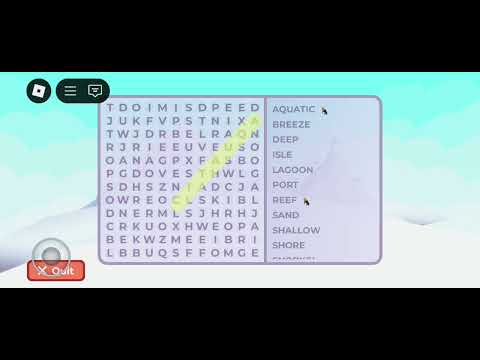 Roblox word search gameplay #gaming 