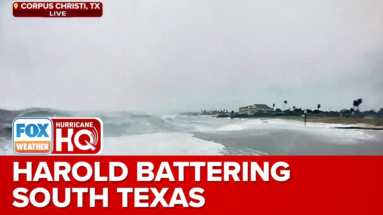 Tropical Storm Harold Battering South Texas With Heavy Rain, Flooding ...