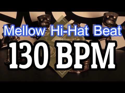 130-bpm---mellow-hi-hat-beat---4/4-drum-track---metronome---drum-beat