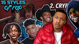 15 Styles of Rapping! (ft. Dababy, Lil Nas X, NLE Choppa, Lil Tecca) Reaction Video