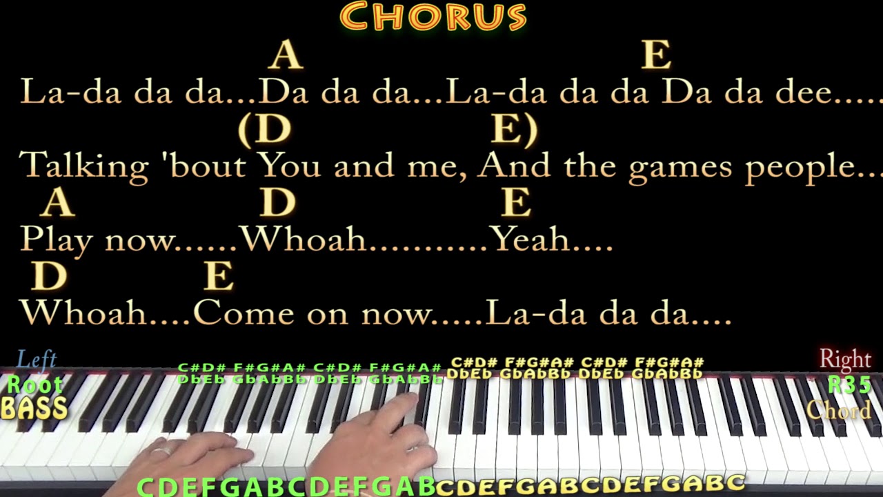 Games People Play - Piano Cover Lesson in A with Chords/Lyrics - YouTube