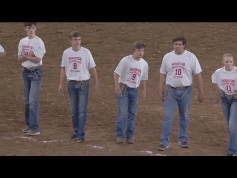 Calf scramble at RodeoHouston on March 14, 2019