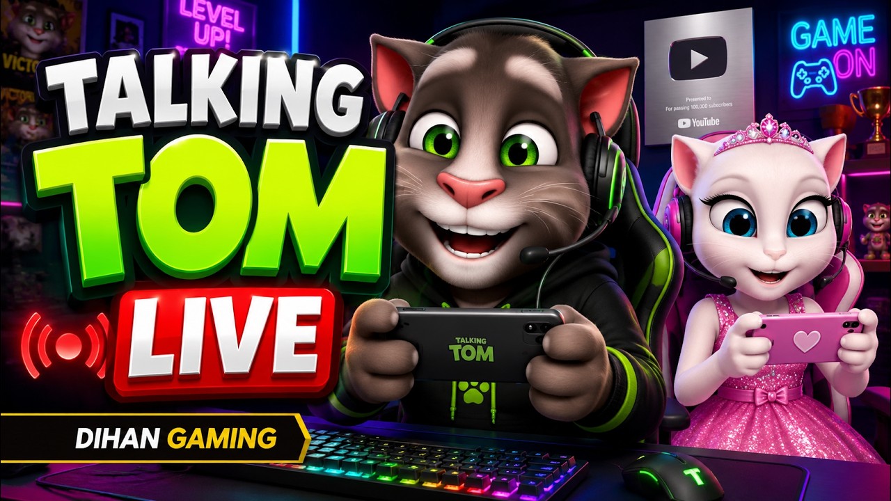 Talking Tom Funny Gameplay Live❤️