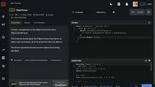 Codewars Deep Freeze